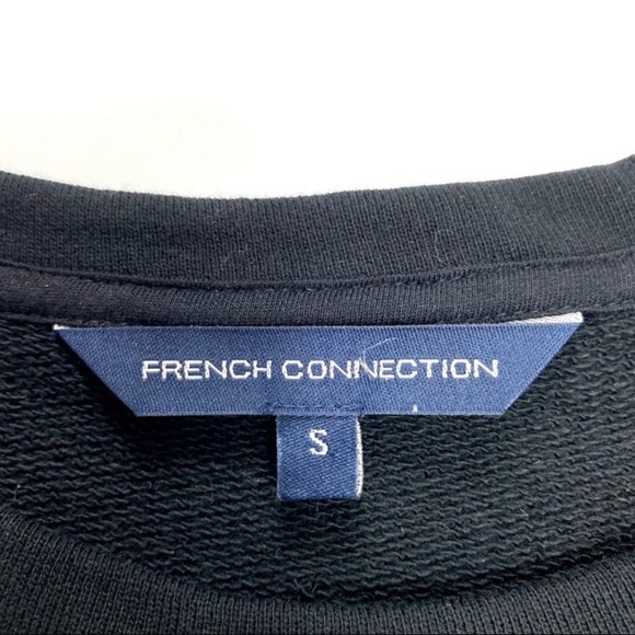 FRENCH Connection Ci Comme Ca Pullover Casual Cotton Crew neck Sweatshirt Black - Picture 5 of 8